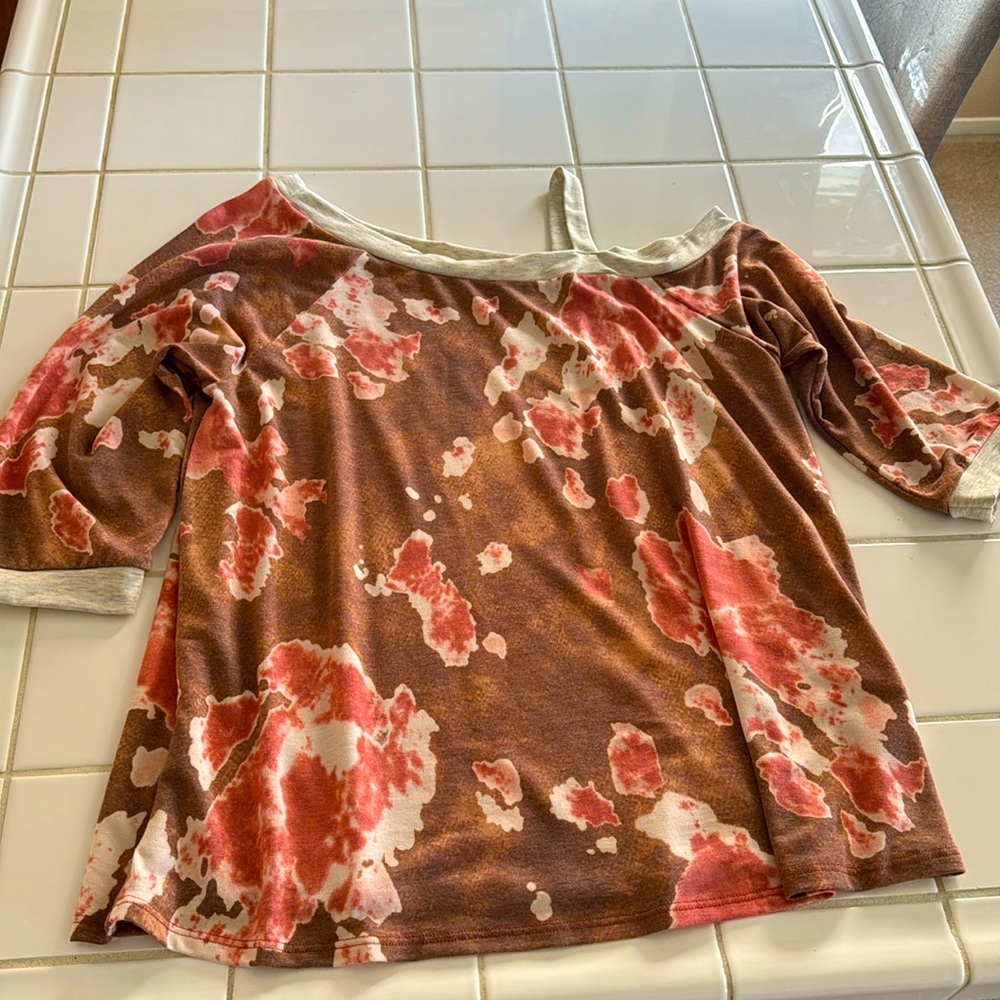 Now & Forever cold shoulder top 3X NWOT